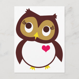 Whoo houdt van u briefkaart