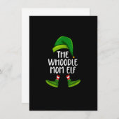 Whoodle Ma Dog Elf Funny Kerstmis Pajama X mas W Kaart (Voorkant / Achterkant)