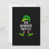 Whoodle Ma Dog Elf Funny Kerstmis Pajama X mas W Kaart (Voorkant)
