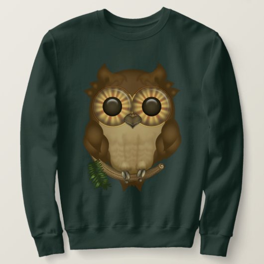 Whoolio The Cute Owl Sweatshirts Trui (Design voorkant)