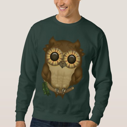 Whoolio The Cute Owl Sweatshirts Trui (Voorkant)