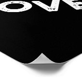 Whooo Loves Ya Baby Funny Owl Pun Dark BG Poster (Hoek)