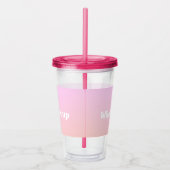 Whoop het op Tumbler Acryl Drinkbeker (Rechts)