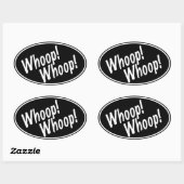 Whoop! Whoop! Ovale Sticker (Vel)