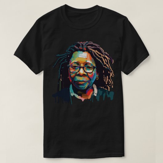 Whoopi Goldberg Art T-shirt (Design voorkant)