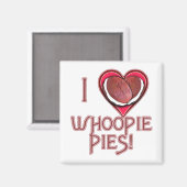 Whoopie Pie Love Apparel, Schorten, cadeautjes Magneet (Voorkant / Achterkant)