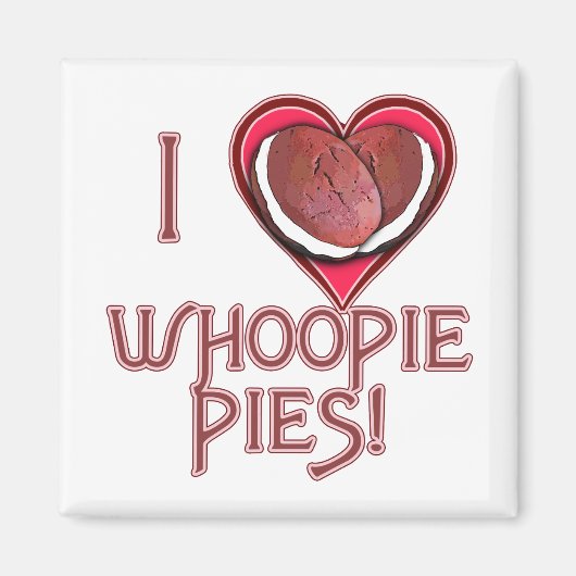 Whoopie Pie Love Apparel, Schorten, cadeautjes Magneet (Voorkant)