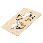 Whooping Crane Familie Magneet (Linkerzijde)