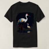 Whooping Crane Fathers Day T-shirt (Design voorkant)