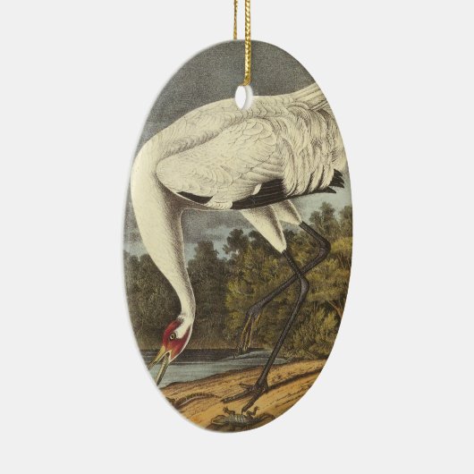 Whooping Crane, John Audubon Keramisch Ornament (Rechts)