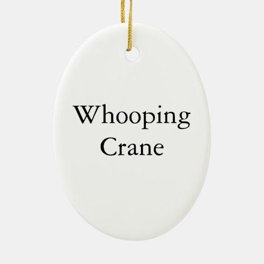 Whooping Crane, John Audubon Keramisch Ornament (Achterkant)
