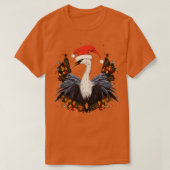 Whooping Crane Kerstmis T-shirt (Design voorkant)