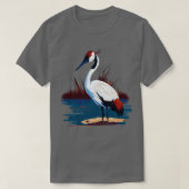 Whooping Crane TShirt (Design voorkant)