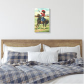 Whoopin's Cowgirl 9-inch x14,5-inch canvas afdruk (Insitu (Slaapkamer))