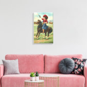 Whoopin's Cowgirl 9-inch x14,5-inch canvas afdruk (Insitu (Woonkamer))