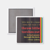 Whoopi's kleine fakkelmagneet magneet (Voorkant / Achterkant)