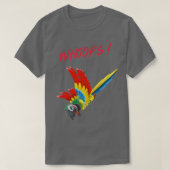 WHOOPS Funny Parrot-ontwerp T-shirt (Design voorkant)