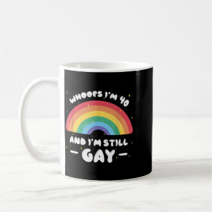 Whoops Ik Ben 40 En Gay - Grappige Verjaardagsquot Koffiemok