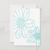 Whoopsie Daisy Eenvoudig Aqua Blauw Bewaar de Datu Kaart (Achterkant)