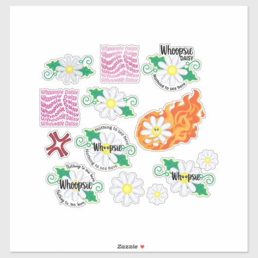 Whoopsie Daisy Sticker Set (Vel)