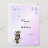 Whoos die met Paars trouwen Kaart (Achterkant)