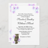 Whoos die trouwde met een unieke bruiloft kaart (Voorkant / Achterkant)