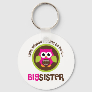 Whoos wordt een grote zuster Owl Sleutelhanger