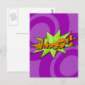 Whoosh Comic Book Briefkaart (Voorkant / Achterkant)