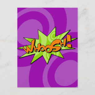 Whoosh Comic Book Briefkaart