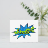 Whoosh Comic Book Briefkaart (Staand voorkant)