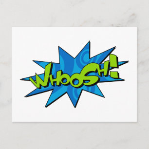 Whoosh Comic Book Briefkaart