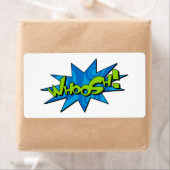 Whoosh Comic Book Sticker Label (Insitu)