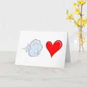 Whooshing Love Card Kaart (Gele Bloem)