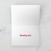 Whooshing Love Greeting Kaart (Binnen)