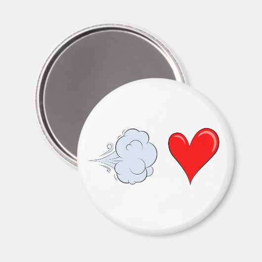 Whooshing Love Magnet (Voorkant / Achterkant)