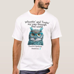 whootin' en tootin' tourette's syndroom T-shirt