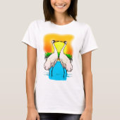 Whopping Cranes In Love Lichtgekleurde Vrouwen T-shirt (Voorkant)