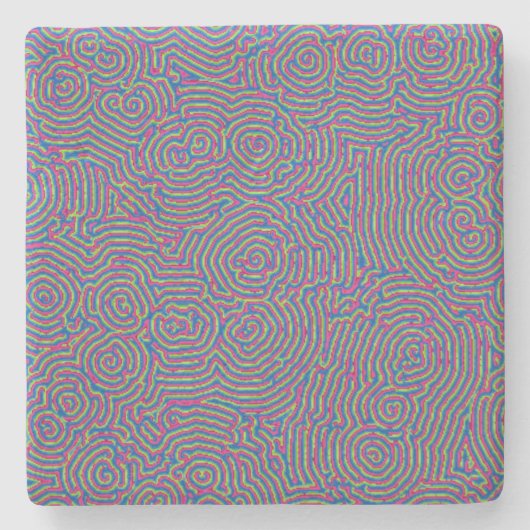 Whorls Limestone Onderzetter (Voorkant)