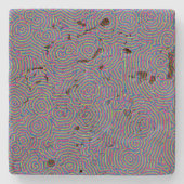 Whorls Travertine Onderzetter (Voorkant)