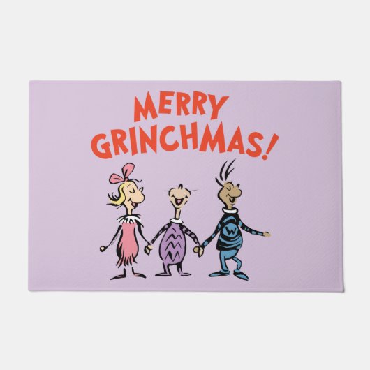Whos Holding Hands Merry Grinchmas Deurmat (Voorkant)
