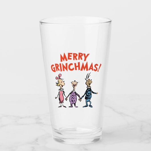 Whos Holding Hands Merry Grinchmas Glas (Voorkant)