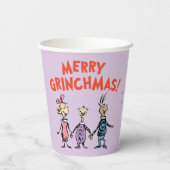 Whos Holding Hands Merry Grinchmas Papieren Bekers (Achterkant)