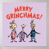 Whos Holding Hands Merry Grinchmas Poster (Voorkant)