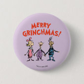 Whos Holding Hands Merry Grinchmas Ronde Button 5,7 Cm (Voorkant)