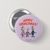 Whos Holding Hands Merry Grinchmas Ronde Button 5,7 Cm (Voorkant /achterkant)