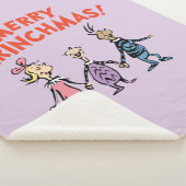 Whos Holding Hands Merry Grinchmas Sherpa Deken (3/4)