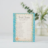 Who's Know's Me-spel | oceaanglitter Briefkaart (Staand voorkant)