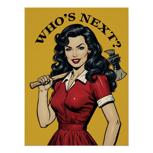 "Who's Next?' Killer Housewife Poster (Voorkant)