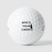 Whos Uw Caddy gepersonaliseerde golfballen: Callaw Golfballen (Voorkant)