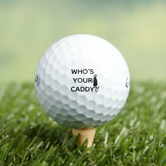 Whos Uw Caddy gepersonaliseerde golfballen: Callaw Golfballen (Insitu Shirt)